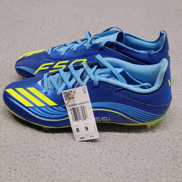 adidas Other - Adidas F50 Messi League FG Shoes Mens 8 Womens 9 Blue Firm Ground‎ Soccer Cleats